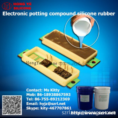 Electronic potting compound silicone rubber for LED bulb